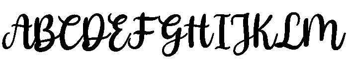 PG Sunshine Regular Font UPPERCASE