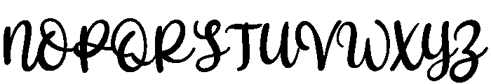 PG Sunshine Regular Font UPPERCASE