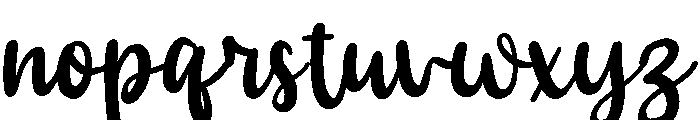 PG Sunshine Regular Font LOWERCASE