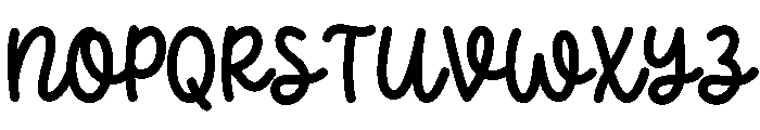 PG Sweet Casual Font UPPERCASE