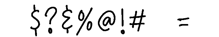 PG Sweet Dreams Font OTHER CHARS