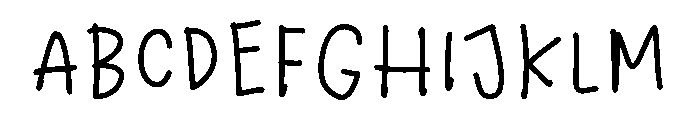 PG Sweet Dreams Font UPPERCASE