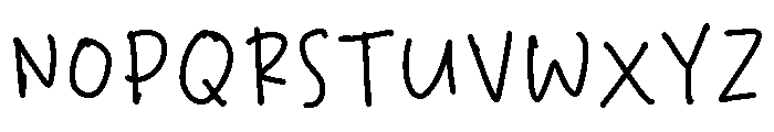 PG Sweet Dreams Font UPPERCASE