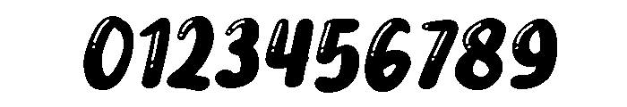PG Sweet Shine Slanted Font OTHER CHARS