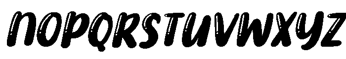 PG Sweet Shine Slanted Font UPPERCASE