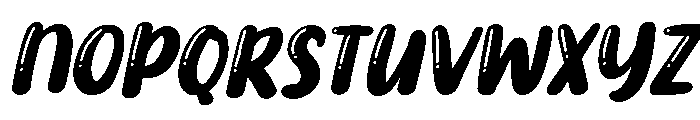 PG Sweet Shine Slanted Font LOWERCASE