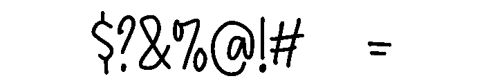 PG Swinkle Font OTHER CHARS