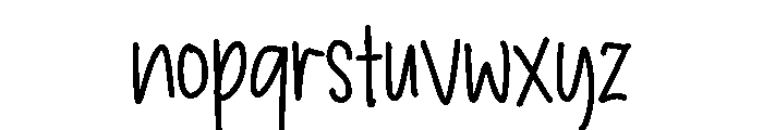 PG Swinkle Font LOWERCASE