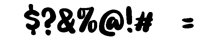 PG Thick Bestie Font OTHER CHARS