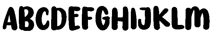PG Thick Bestie Font UPPERCASE
