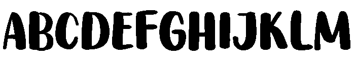 PG Thick Brush Font UPPERCASE