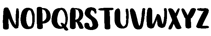 PG Thick Brush Font UPPERCASE
