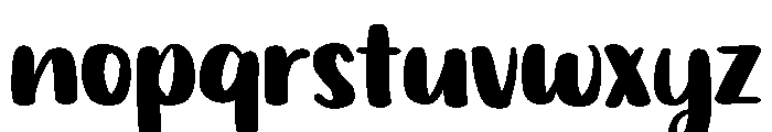 PG Thick Brush Font LOWERCASE
