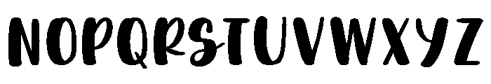 PG Thick Smile Regular Font UPPERCASE