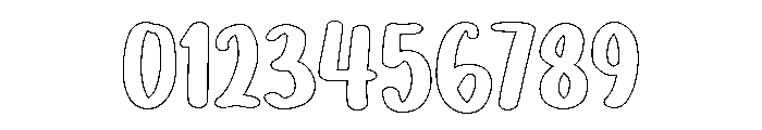 PG Thickster Outline Font OTHER CHARS