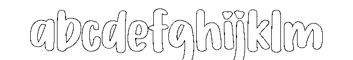 PG Thickster Outline FONT