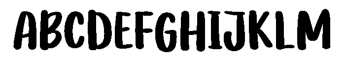 PG Thickster Font UPPERCASE