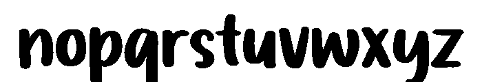 PG Thickster Font LOWERCASE