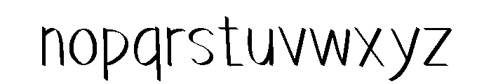 PG Twilight Font LOWERCASE