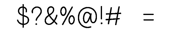 PG Unicorn Regular Font OTHER CHARS