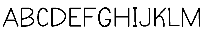 PG Unicorn Regular Font UPPERCASE