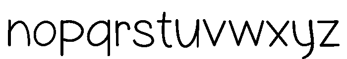 PG Unicorn Regular Font LOWERCASE