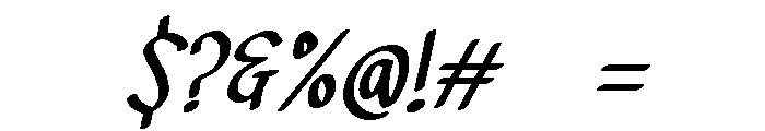 PG Valessia Oblique Font OTHER CHARS