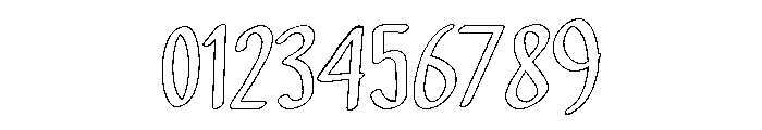 PG Valessia Outline Font OTHER CHARS