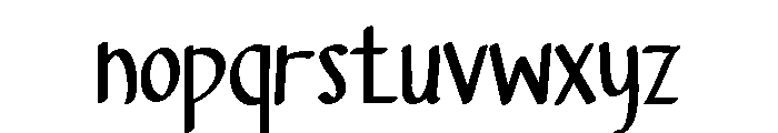 PG Valessia Regular Font LOWERCASE