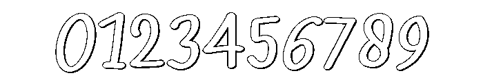 PG Velmora Outline Font OTHER CHARS
