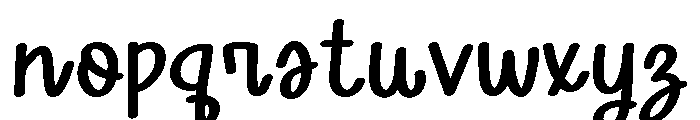 PG Velmora Regular Font LOWERCASE