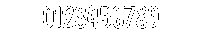 PG Veloura Outline Regular Font OTHER CHARS