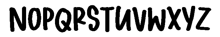 PG Vindes Night Regular Font LOWERCASE