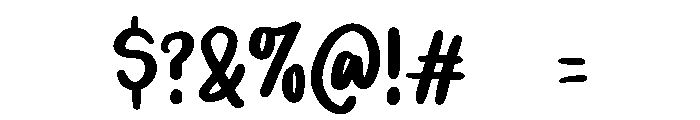 PG Welcome Font OTHER CHARS