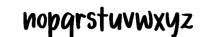 PG Welcome Font LOWERCASE