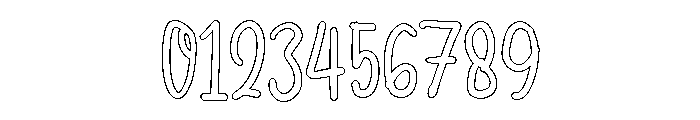 PG Wensokia Outline Font OTHER CHARS