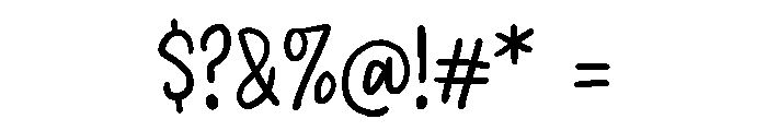 PG Wensokia Regular Font OTHER CHARS