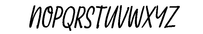 PG Wensokia Slanted Font UPPERCASE