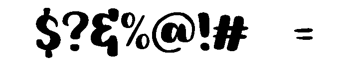 PG Whisper Brush Font OTHER CHARS