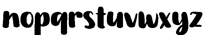 PG Whisper Brush Font LOWERCASE