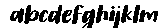 PG Whitelush Slanted FONT