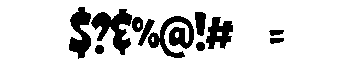 PG Wicked Regular Font OTHER CHARS