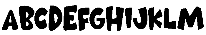 PG Wicked Regular Font UPPERCASE