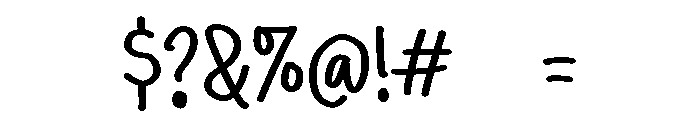 PG Wiggle Regular Font OTHER CHARS