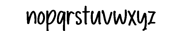 PG Wiggle Regular Font LOWERCASE