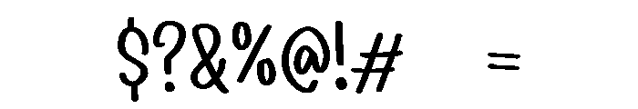 PG Wildbrush Font OTHER CHARS
