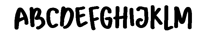 PG Yuppi Regular Font UPPERCASE