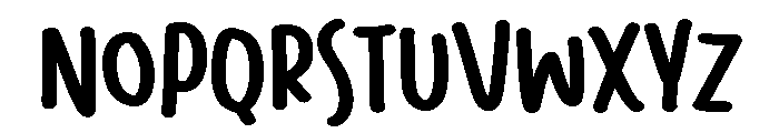 PG Yuppi Regular Font UPPERCASE