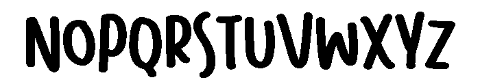 PG Yuppi Regular Font LOWERCASE
