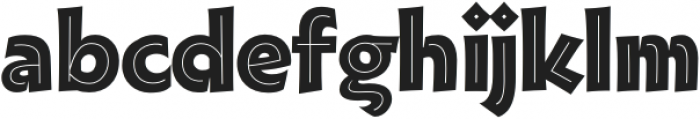 PGF-Americas Inline-F otf (400) Font LOWERCASE